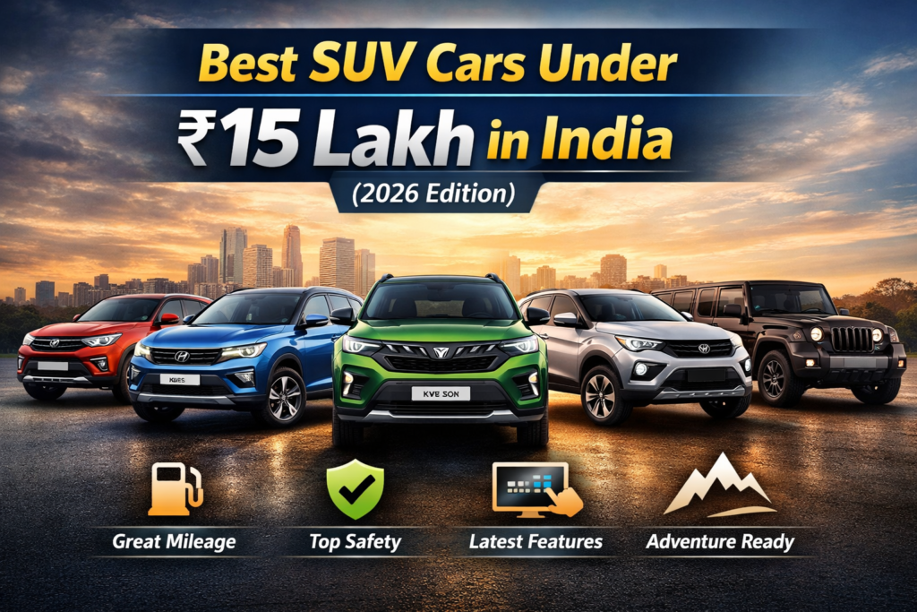 Best SUV Cars Under ₹15 Lakh in India (2026 Edition)