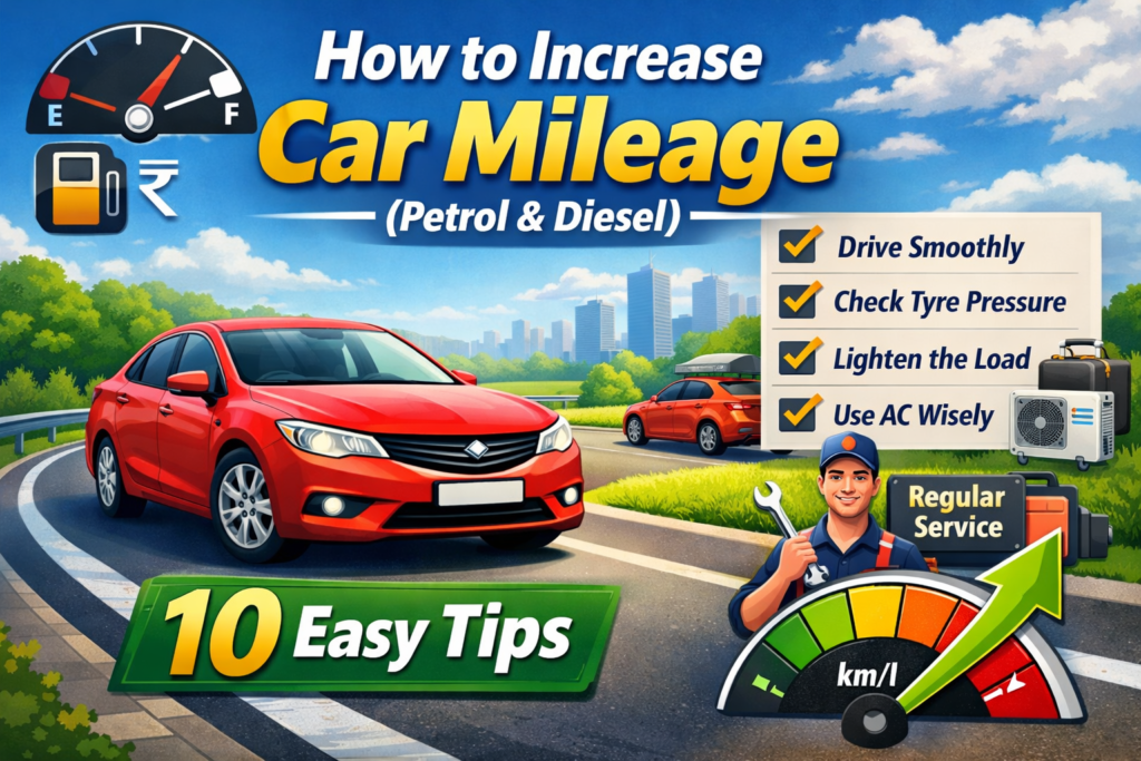 How to Increase Car Mileage (Petrol & Diesel) – 10 Easy Tips
