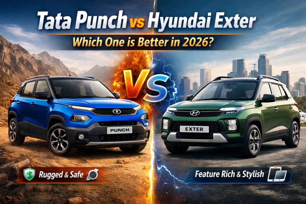 Tata Punch vs Hyundai Exter – Which One is Better in 2026